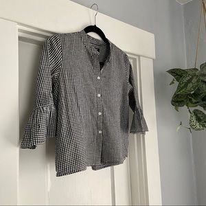Madewell gingham blouse